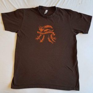 brown Explosions In The Sky indie band shirt M